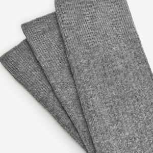 Supima Cotton Rib Socks Set of 3 pairs