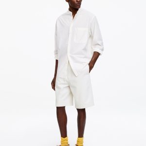 Relaxed Cotton Linen Shorts