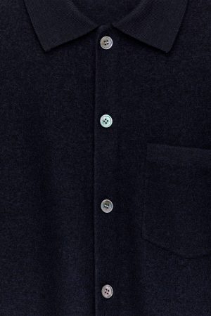 Boiled Wool Cardigan