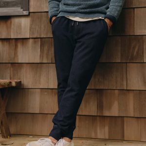 The Sunset Pant in Rinsed Indigo Terry