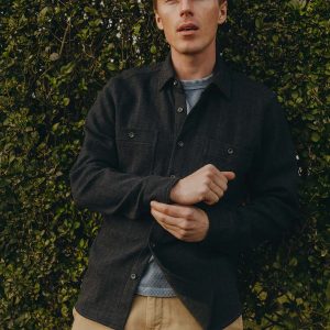 The North Shore Knit Shirt in Heather Navy