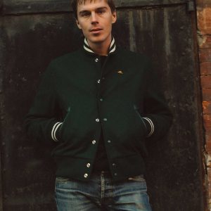 The Golden Bear Snap Bomber in Ivy Wool