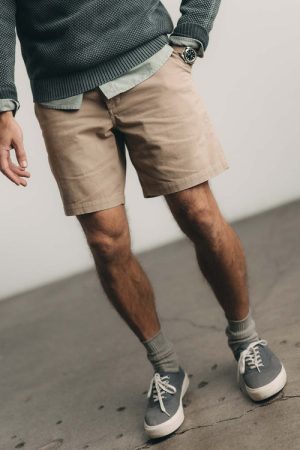 The Foundation Short in Organic Khaki