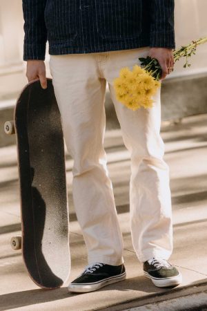 The Painter Pant in Seeded Natural Chipped Canvas