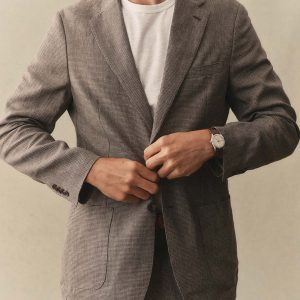 The Stevens Sportcoat in Morel Micro Check