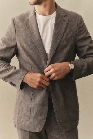 The Stevens Sportcoat in Morel Micro Check