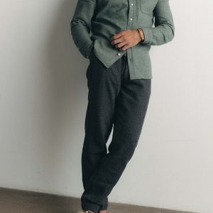 The Apres Pant in Charcoal Sashiko
