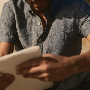 The Short Sleeve Jack in Ocean Linen