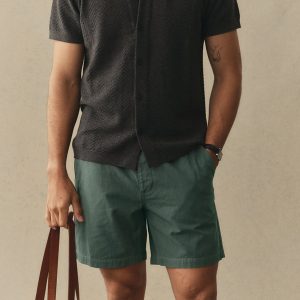 The Apres Short in Organic Deep Sea Foundation Twill