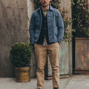 The Straight Foundation Pant in Organic Khaki
