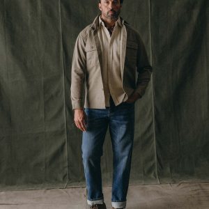 The Straight Jean in Mid Wash Organic Selvedge