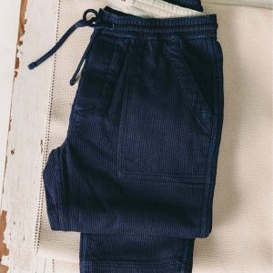 The Breakwater Pant in Rinsed Indigo Sashiko