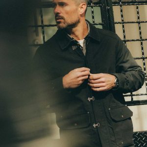 The Cinder Jacket in Coal Dry Wax