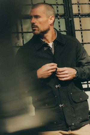The Cinder Jacket in Coal Dry Wax