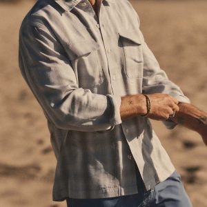 The Shore Shirt in Fog Check Lyocell