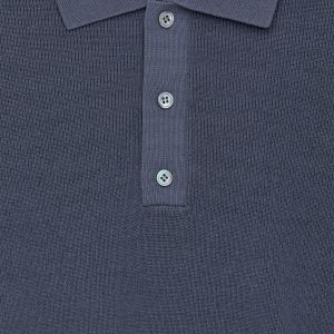 Fine-Knit Polo Shirt