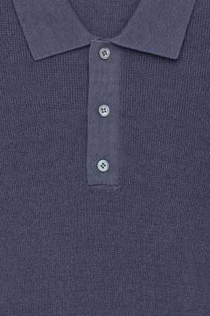 Fine-Knit Polo Shirt