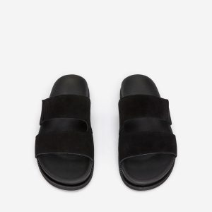 Split Suede Sandals