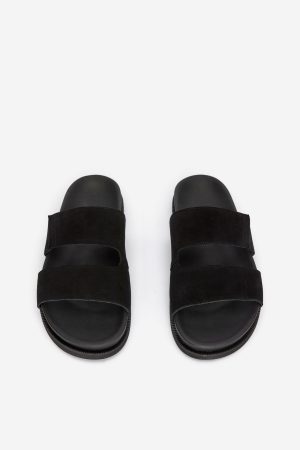 Split Suede Sandals
