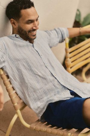 The Jack in Blue Sky Stripe Linen