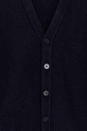 V-Neck Wool Cardigan