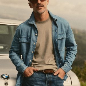 The Shore Shirt in Washed Indigo Twill