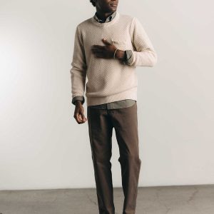 The Straight Foundation Pant in Organic Espresso