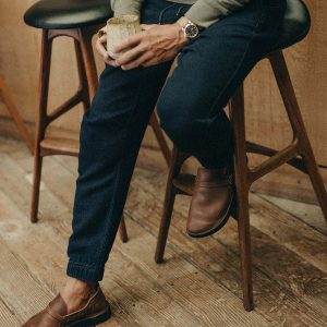 The Apres Pant in Rinsed Indigo Sashiko