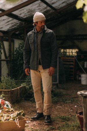 The Shop Shirt in Navy Chipped Canvas