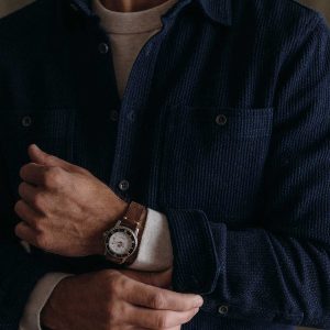 The Utility Shirt in Rinsed Indigo Sashiko