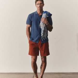 The Apres Short in Heather Chili Pincord