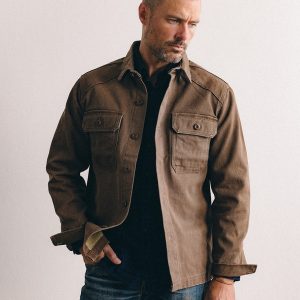 The Shop Shirt in Aged Penny Chipped Canvas