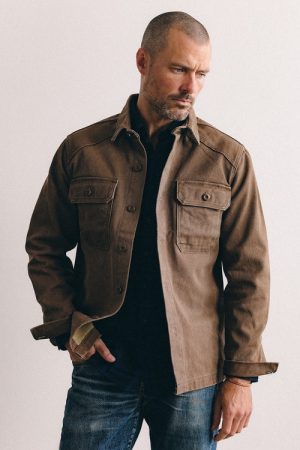 The Shop Shirt in Aged Penny Chipped Canvas
