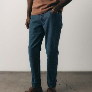 The Democratic Jean in Japanese Washed Indigo Sashiko