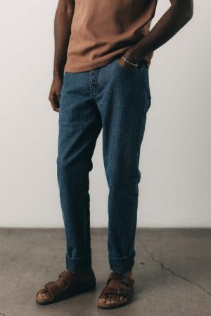 The Democratic Jean in Japanese Washed Indigo Sashiko