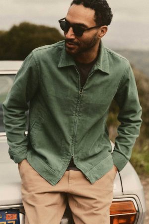 The Piston Jacket in Ivy Corduroy