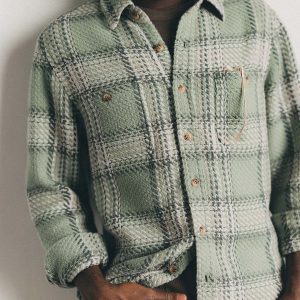 The Cutter Overshirt in Sage Plaid