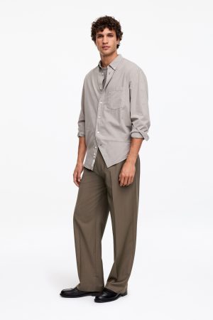 Wide Pull-On Trousers