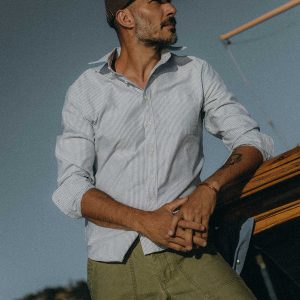 The Jack in Navy University Stripe Everyday Oxford