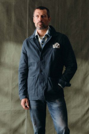 The Ojai Jacket in Organic Navy Foundation Twill