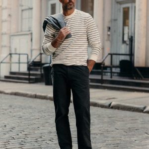 The Straight Foundation Pant in Organic Faded Black