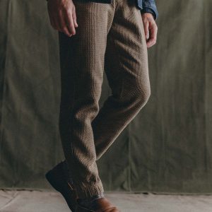 The Apres Pant in Cypress Sashiko