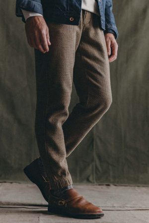 The Apres Pant in Cypress Sashiko