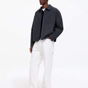 Cotton Blend Zip Jacket