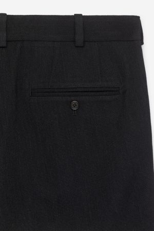 Loose Fit Wool Trousers