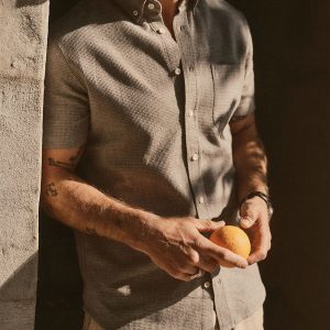 The Short Sleeve Jack in Fern Twist Waffle