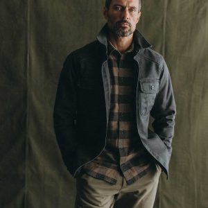 The Shop Shirt in Coal Chipped Canvas