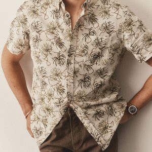 The Short Sleeve Jack in Dried Palms