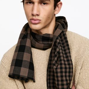 Checkered Cotton Scarf