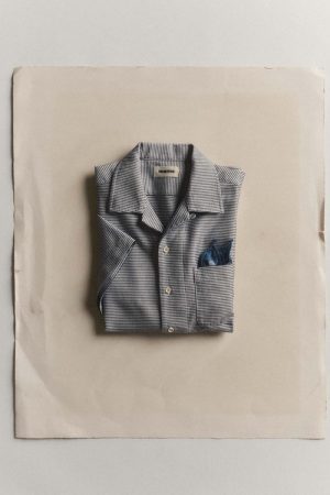 The Hawthorne Shirt in Blue Pin Dot Dobby